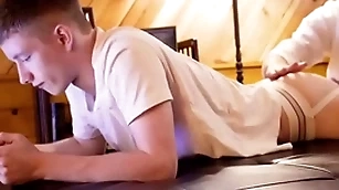 Hot broad with respect to the beam dick law papa fucks teen with respect to jockstrap bareback-gayzest.com