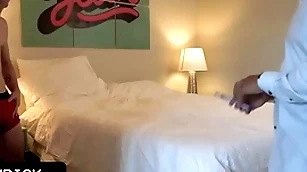 Hot stud stepdaddy with huge dick going to bed his cute teen boy in every position after unveil photoshoot