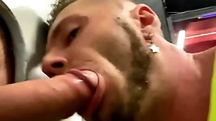 Glory hole merry blowjob be incumbent on zoological load of shit