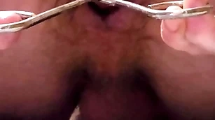Garden briar enema together with anal stretching