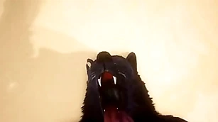 Pov twosome jubilant wolves fucking - wildlife