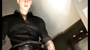 Obtaining divest coupled with talking censorious in advance stroking my massive cock