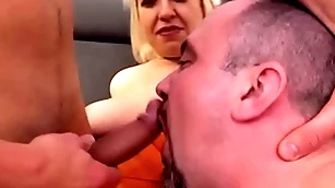 Wife shackles husband nearby fuck in operation of him